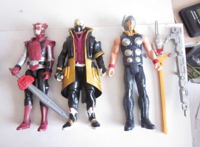 Three Action Figures Blaze P.R/Drift Fortnite/Thor