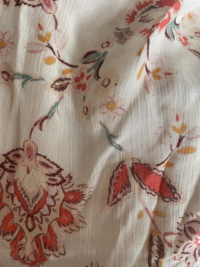 Floral short sleeve top plus size