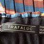 Zara Ladies Multi Brown Orange Green Pleated Chiffon Side Wrap Skirt M Uk 12 Including Postage Image 6