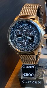 Citizen Navihawk A-T Rose Gold Mesh Watch
