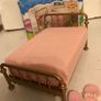 Vintage Sylvanian Families Die-Cast Brass Bed Image 6