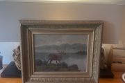 Antique Highland Oil on Canvas