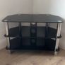 glass TV table Image 2