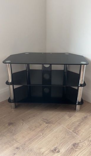 glass TV table