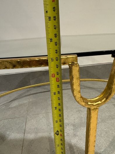 Gold coffee table with Glass Top