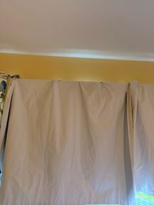 Thermal blackout lining curtain - white