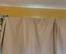 Thermal blackout lining curtain - white