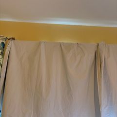 Thermal blackout lining curtain - white