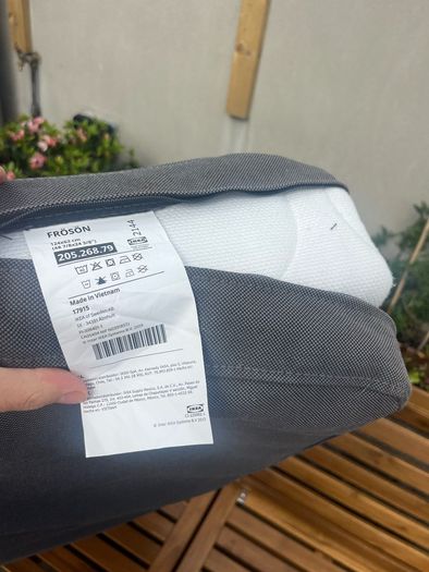 Ikea garden bench cover and cushion fits Nammaro bench