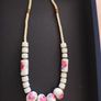 Vintage Necklace Ceramic Beads Image 7