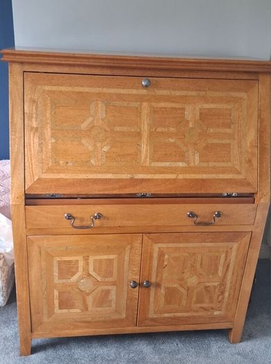 Inlaid Chest & Writing Bureau