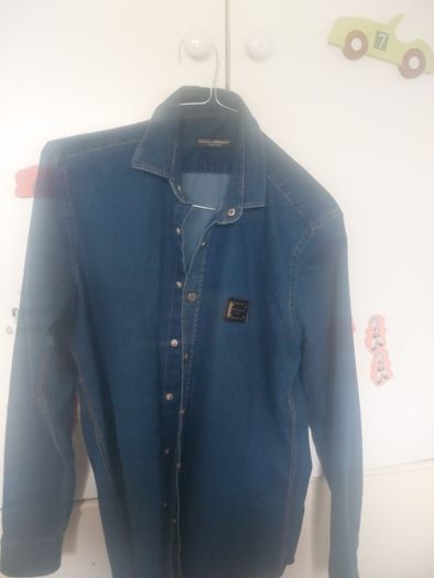 Dolce and gabana men's denim shirt