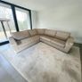 Beige corner sofa set L shaped delivery available Image 3