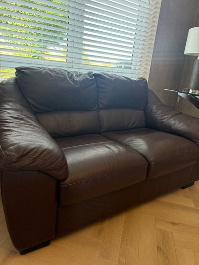 Leather suite of furniture