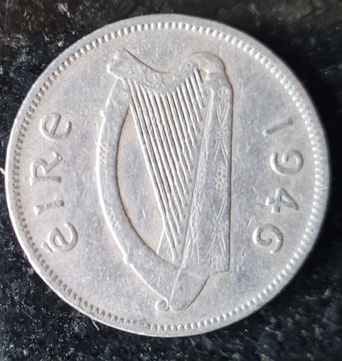 Ireland 1946 Six pence coin #2