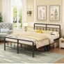 King Size Bed Frame with Victorian Headboard and Footboard Image 10