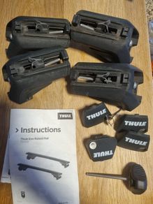 Thule 710400 Evo Raised Rail Foot Pack Set for Roof Bars