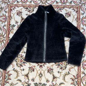 Ladies coat fur jacket with studs Italian designer Roberto Rossini uk8