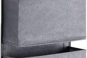 FREE SHIPPING Over Door Storage with 4 Pockets Strong and Durable, Hanging Wardrobe Storage Organiser Practical and Spacious, Hanging Storage With 2 Metal Hooks for Bathroom Office Bedroom Grey