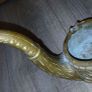 Vintage brass ashtray ,Pipe shaped ,very heavy Image 7