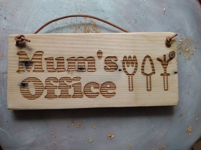 Womans Shed Rustic Garden Board for Mum