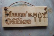 Mums Office Rustic Garden Boards