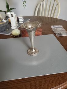 Small metal vase