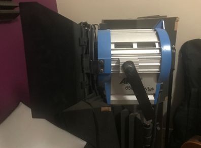 Arri 650 Plus fresnel light.