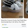 Moschino chunky dad teddy bear sole sandals Image 2