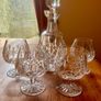 Waterford Crystal Lismore Decanter, Brandy Glasses Image 2