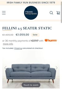 blue sofa