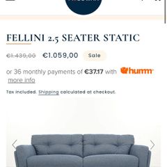 blue sofa