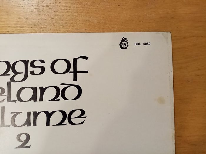 DERMOT O'BRIEN. Songs Of Ireland. Volume 2. Original Irish Pressing. LP. Vinyl. Record. Album.