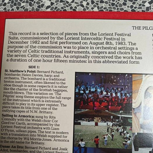 "The Pilgrim" by Irish composer Shaun Davey Irish and Folk interest, From Lorient Festival Suite