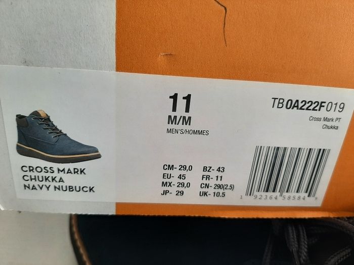 New Timberland mens boots in box