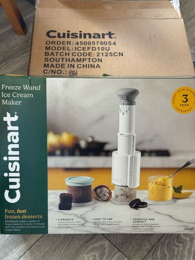 Cuisinart ice cream maker freeze wand