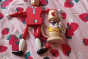 vintage wooden figures
