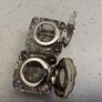 Pair 1912 Sheffield silver top inkwell Image 4