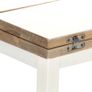 Extendable Coffee Table White 90x(45-90)x45 cm Solid Mango Wood Image 6