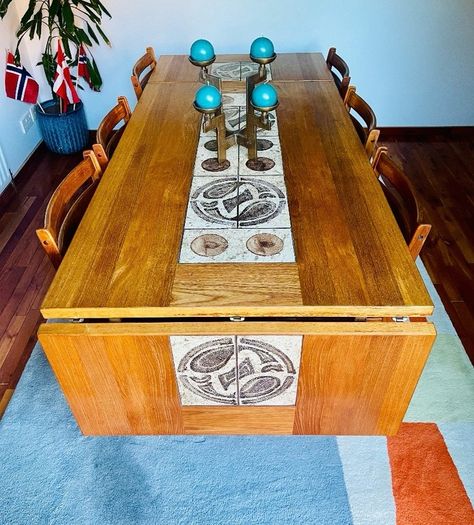 MCM Danish teak table & 6 chairs Johannes Andersen/Ansager Mobelfabrik