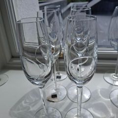 John Rocha Waterford Crystal Circa Flutes x 6