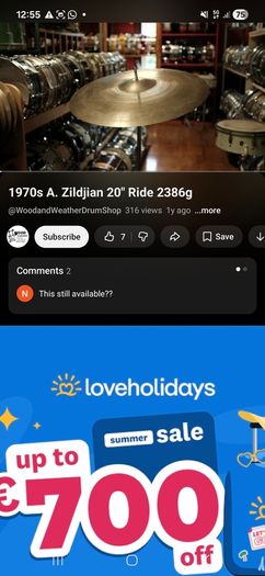 WANTED - 20 inch Zildjian A ride