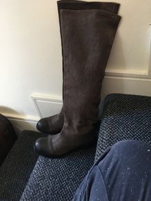 Andrea Sabattini over knee leather boots, UK6