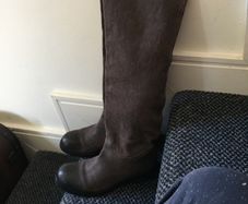 Andrea Sabattini over knee leather boots, UK6