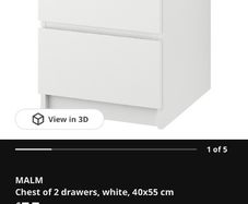 Ikea malm bed side locker 2 available