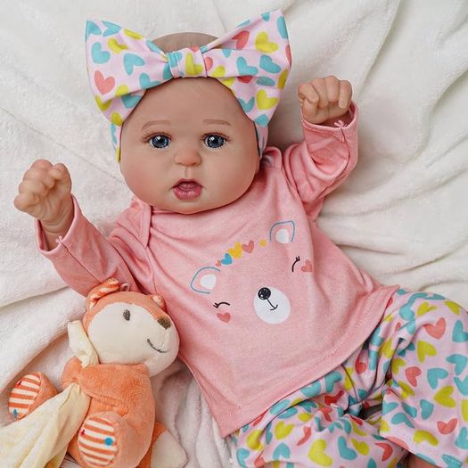 20 inch Reborn Dolls Girl with Soft Body, Handmade with Love
