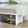 41 cm King Size Bed Frame with Rounded Corner Legs, 5ft Image 7