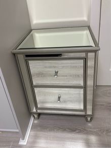 Glass Bedside Locker
