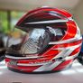 Two XL Motorcycle / Scooter Helmets MT Thunder 3 SV Jet & Duchinni D701 Image 4
