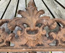 Antique fire basket dating from 1845
